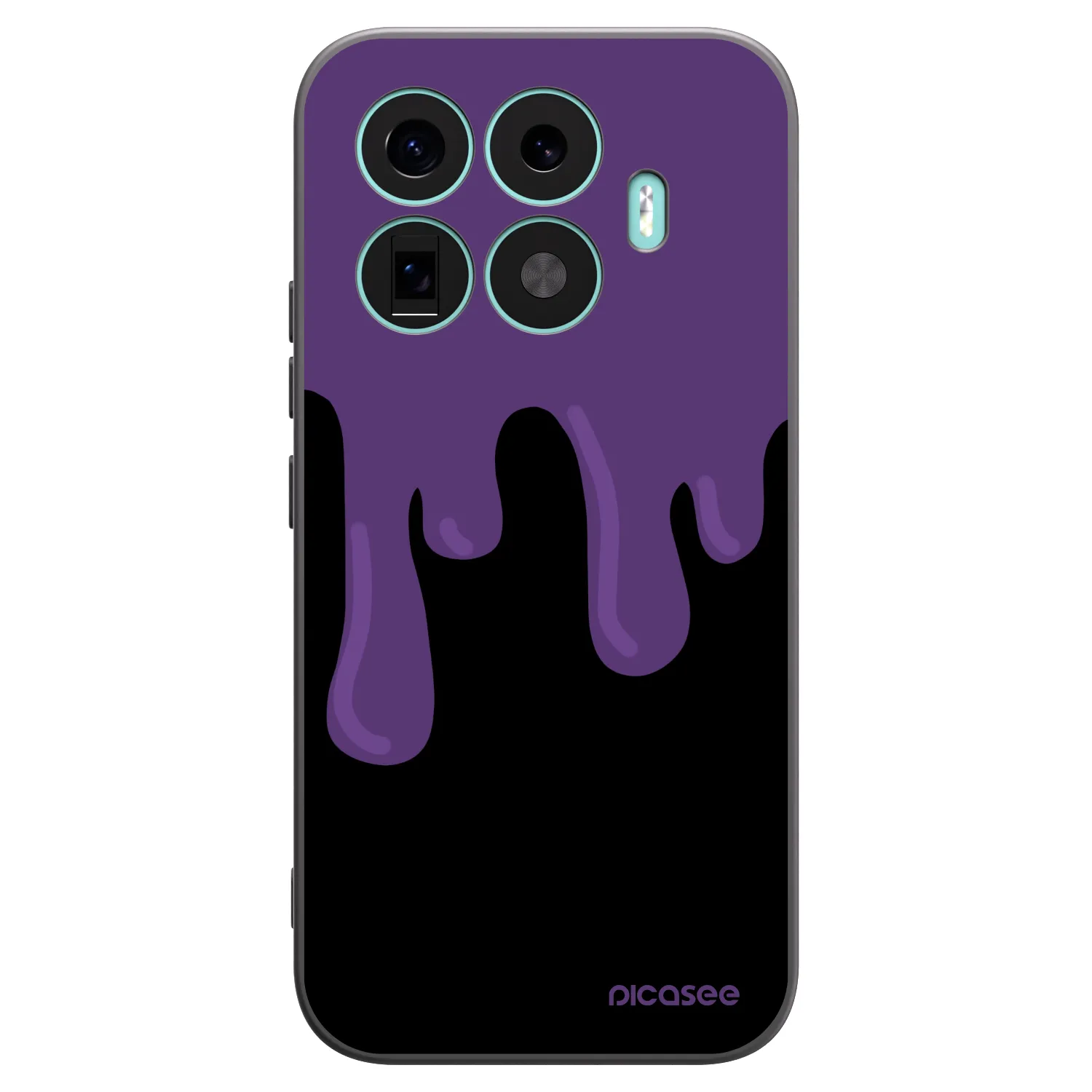 Picasee silikónový čierny obal pre Xiaomi 17T - Purple spooky