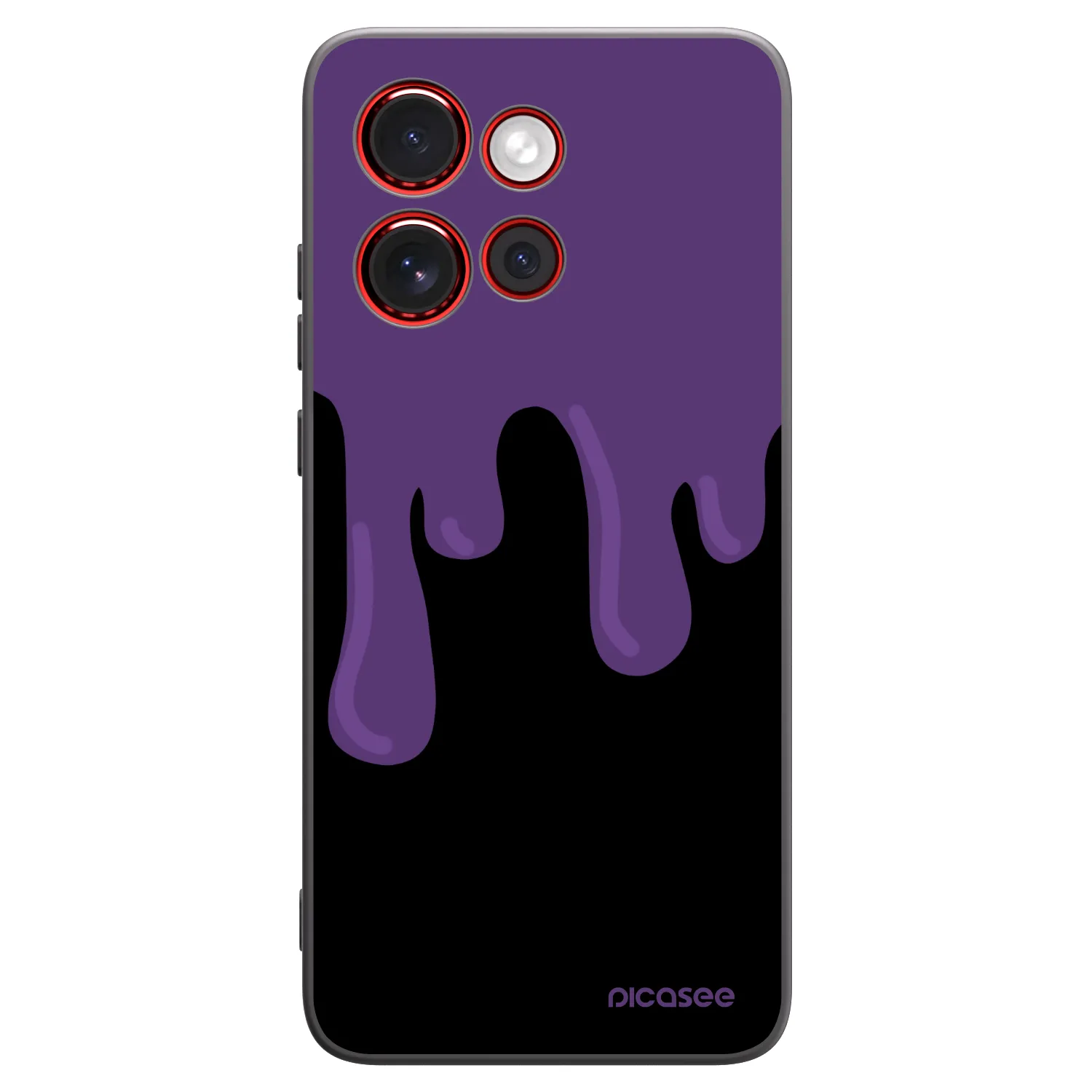 Picasee silikónový čierny obal pre Motorola Edge 60 Neo 5G - Purple spooky
