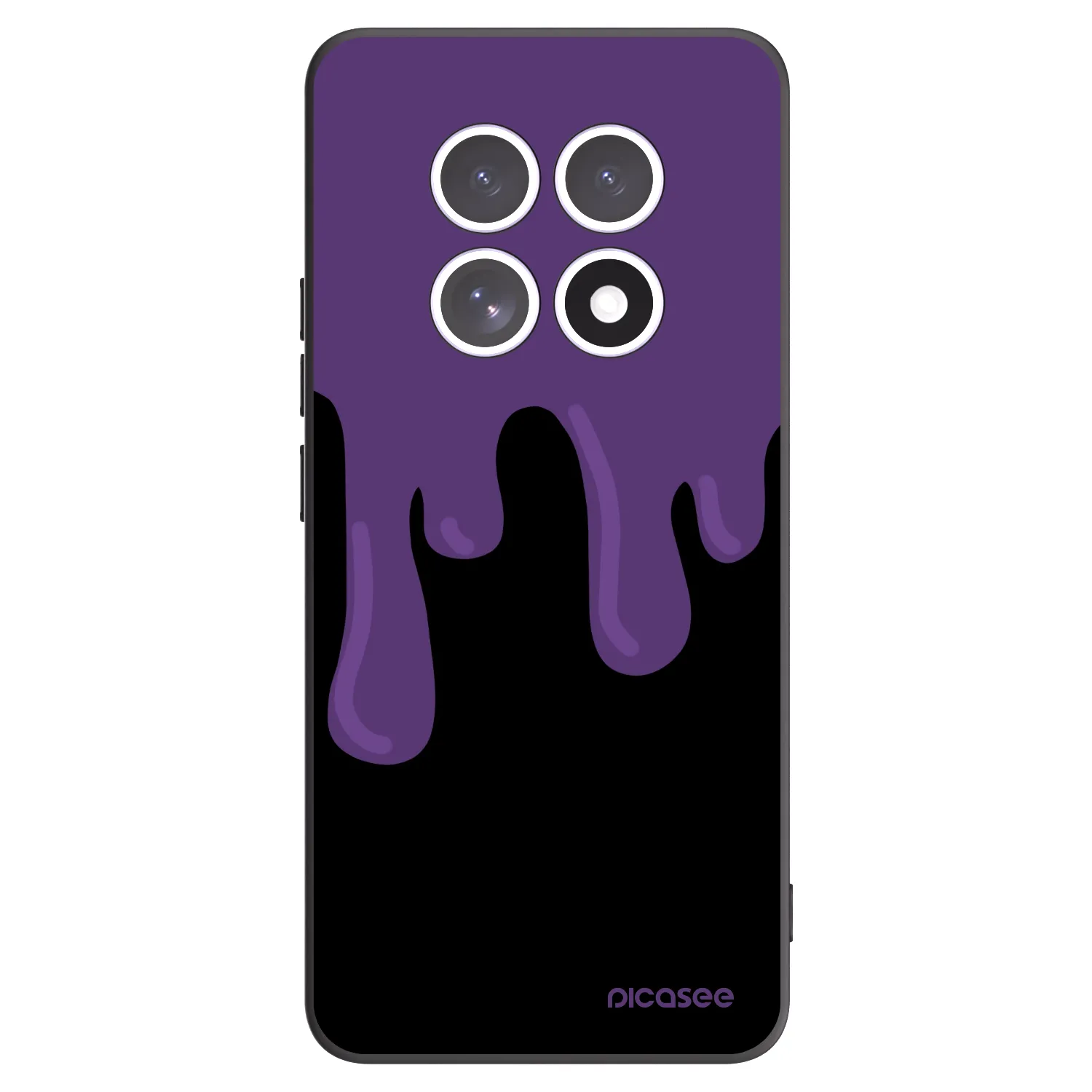 Picasee silikónový čierny obal pre Xiaomi Redmi Note 15 5G - Purple spooky