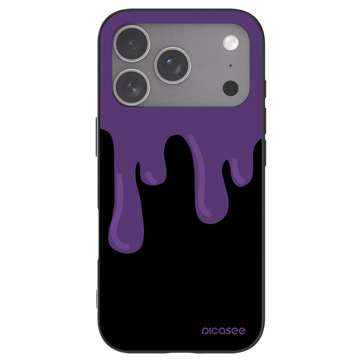 Picasee silikónový čierny obal pre Apple iPhone 18 Pro - Purple spooky