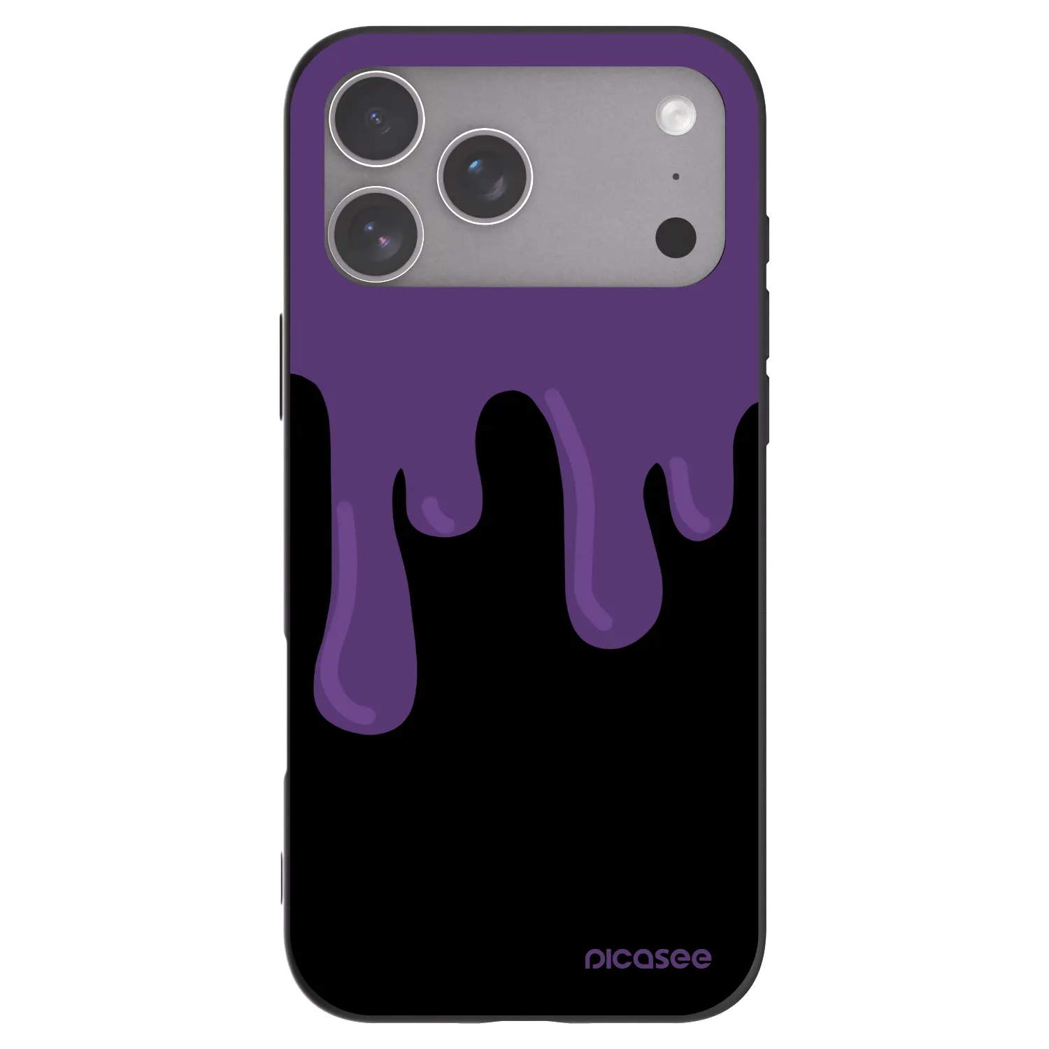 Picasee silikónový čierny obal pre Apple iPhone 18 Pro Max - Purple spooky