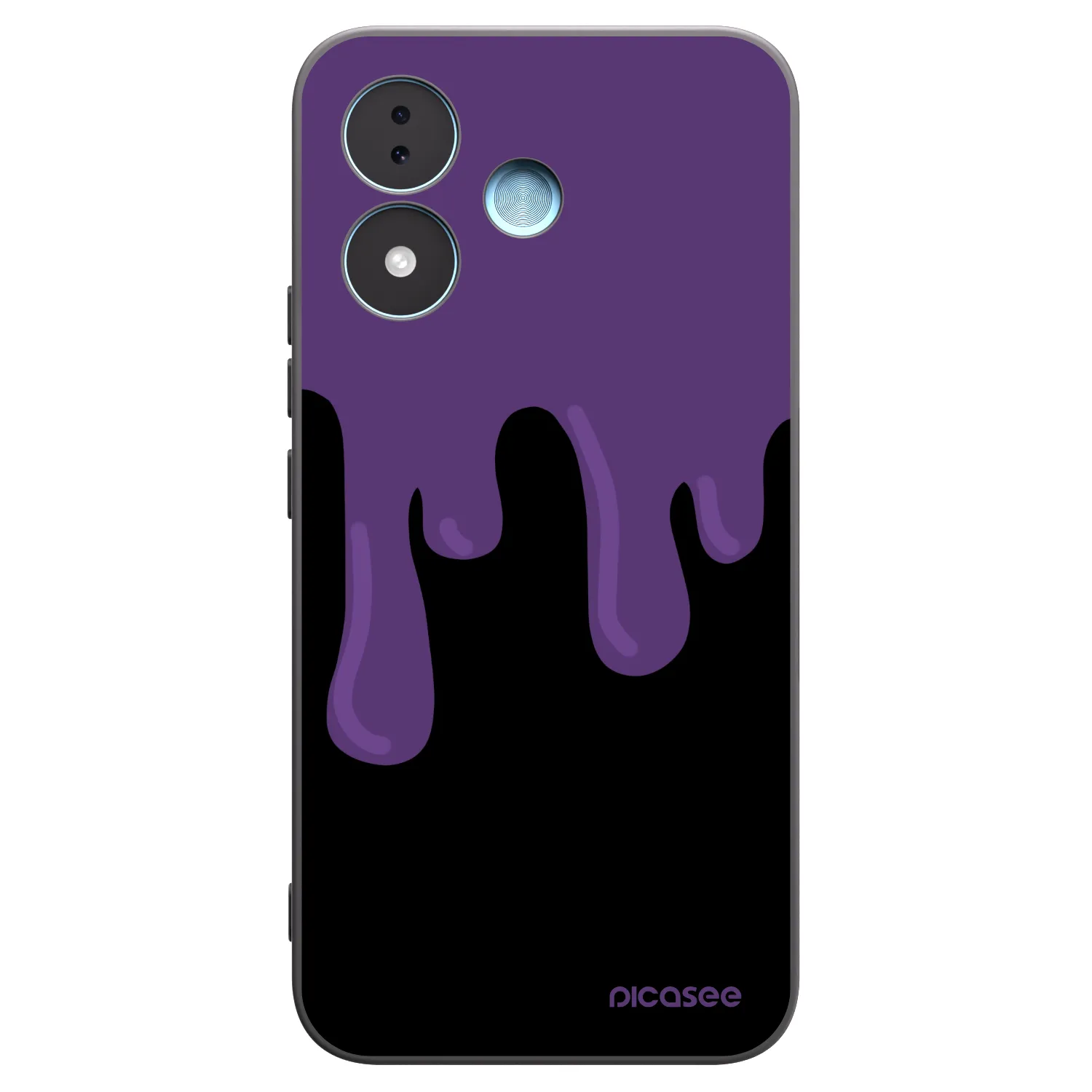Picasee silikónový čierny obal pre Xiaomi Redmi Note 17 5G - Purple spooky