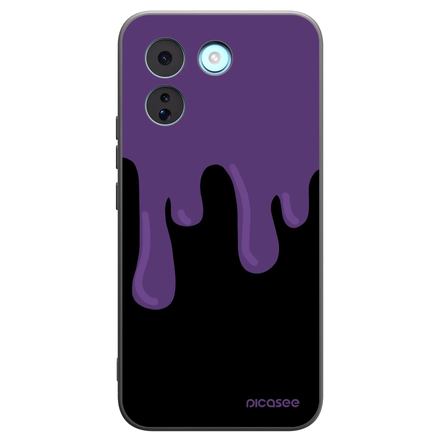 Picasee silikónový čierny obal pre Xiaomi Redmi Note 17 Pro MAX 5G - Purple spooky