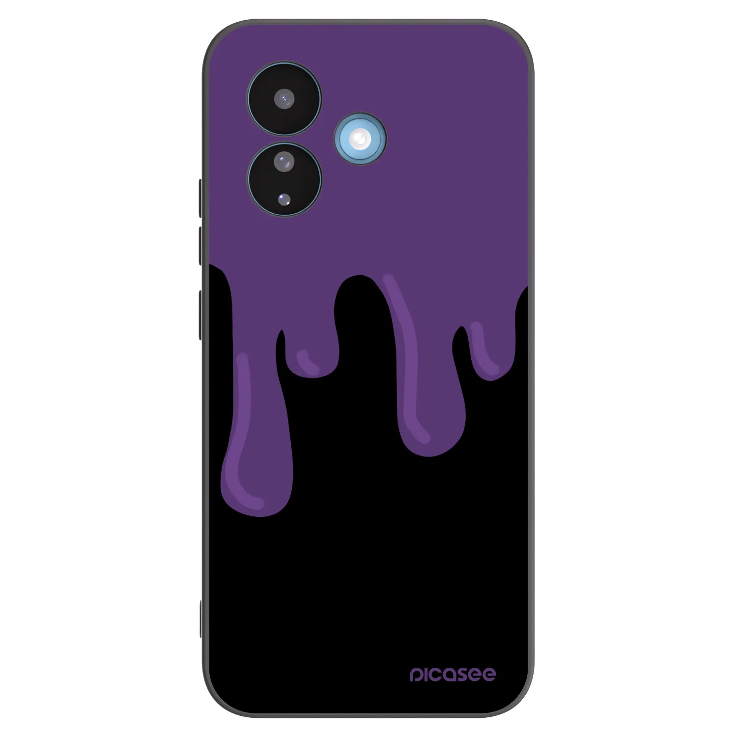 Picasee silikónový čierny obal pre Xiaomi Redmi Note 17 Pro 5G - Purple spooky