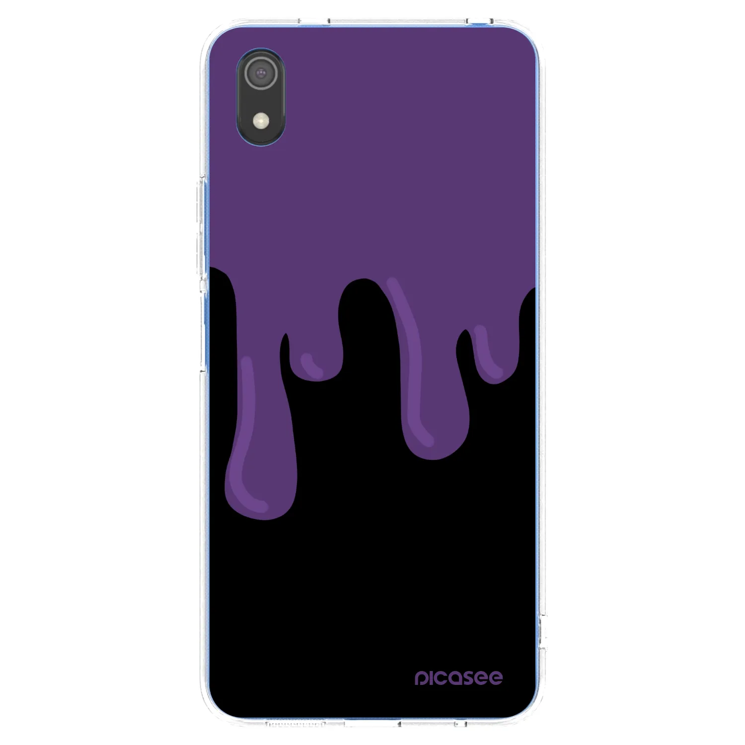 Picasee silikónový prehľadný obal pre Xiaomi Redmi 7A - Purple spooky