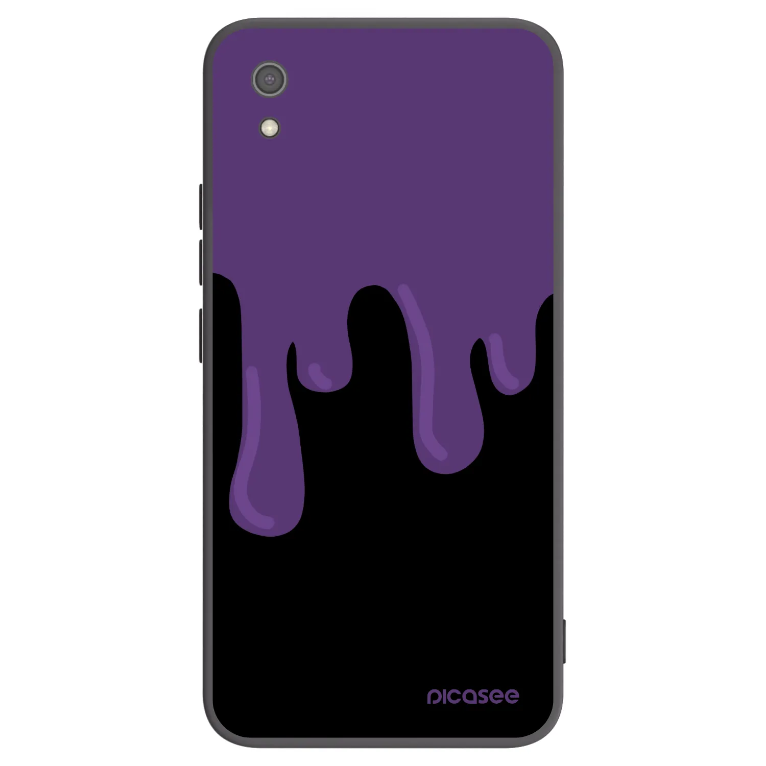 Picasee silikónový čierny obal pre Xiaomi Redmi 7A - Purple spooky