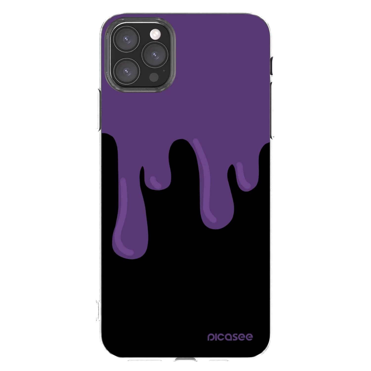 Picasee silikónový prehľadný obal pre Apple iPhone 11 Pro Max - Purple spooky