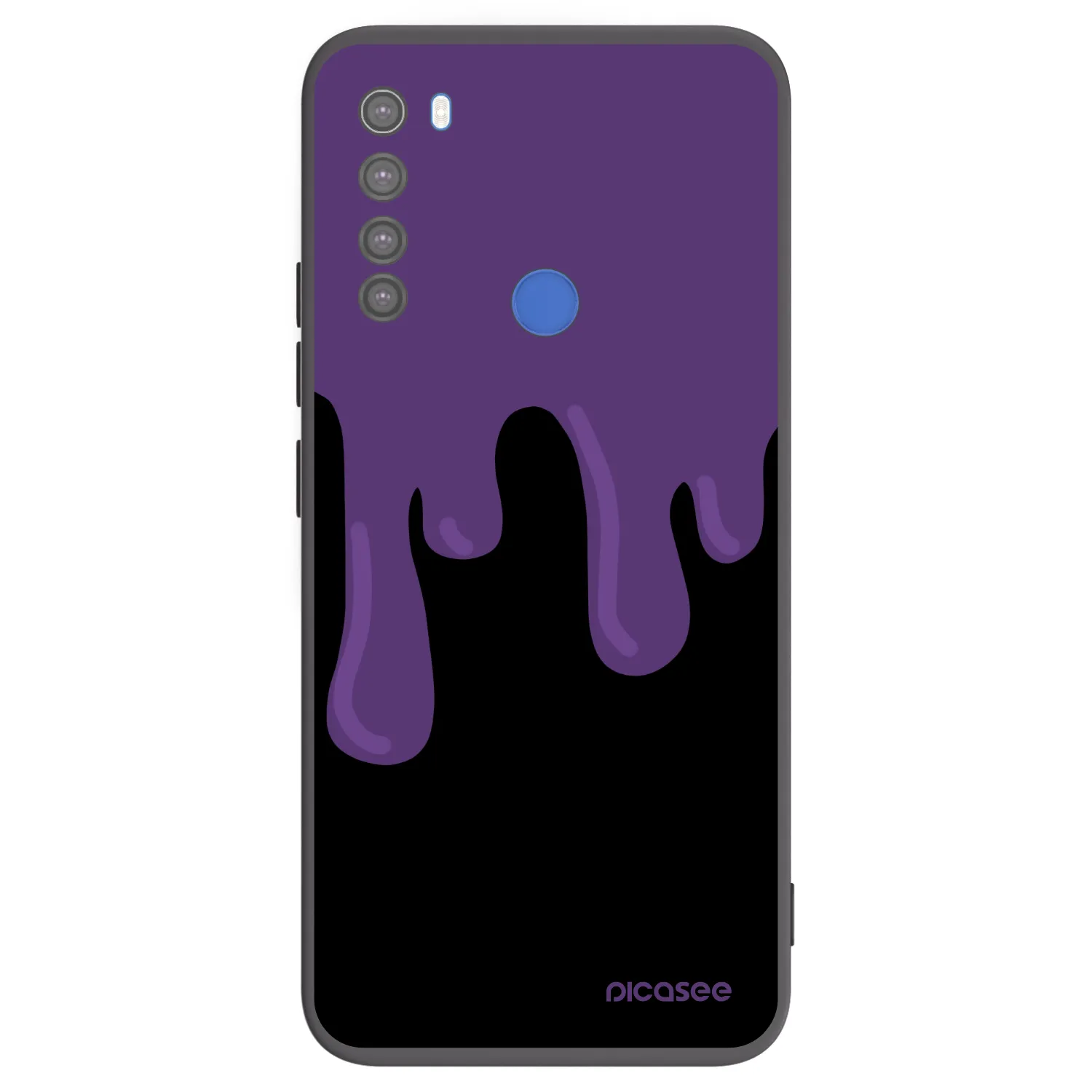 Picasee silikónový čierny obal pre Xiaomi Redmi Note 8T - Purple spooky