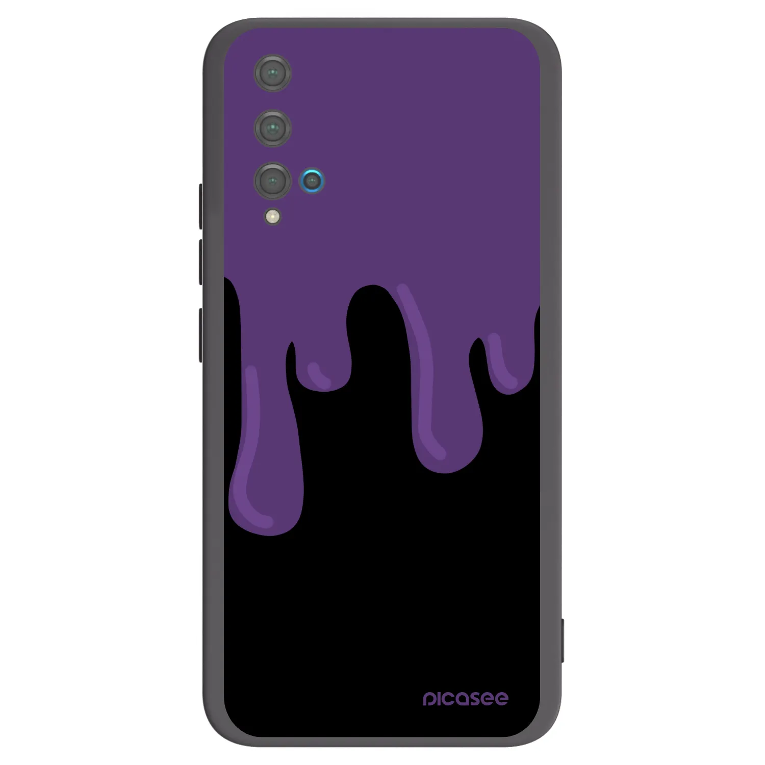 Picasee silikónový čierny obal pre Huawei Nova 5T - Purple spooky