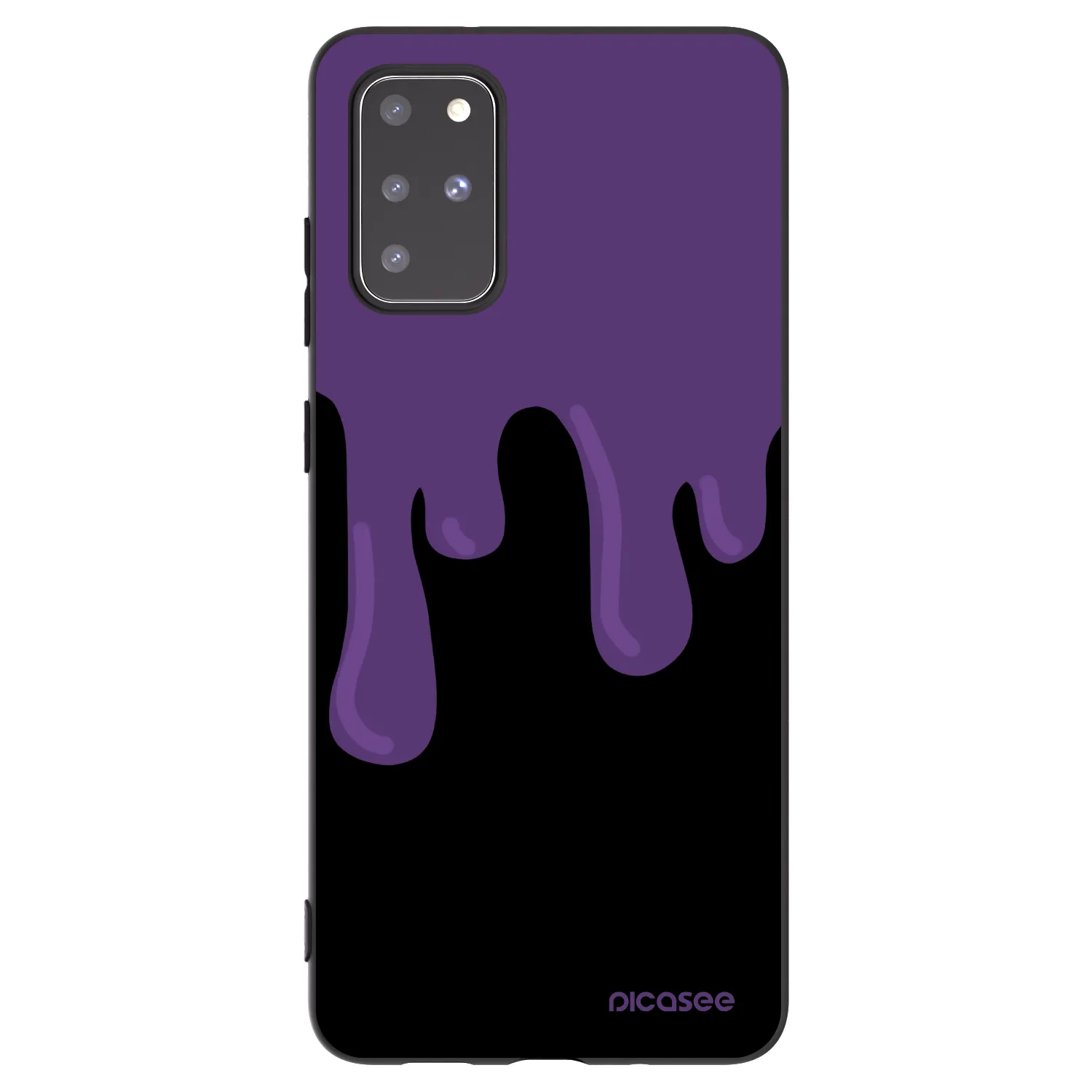 Picasee silikónový čierny obal pre Samsung Galaxy S20+ G985F - Purple spooky