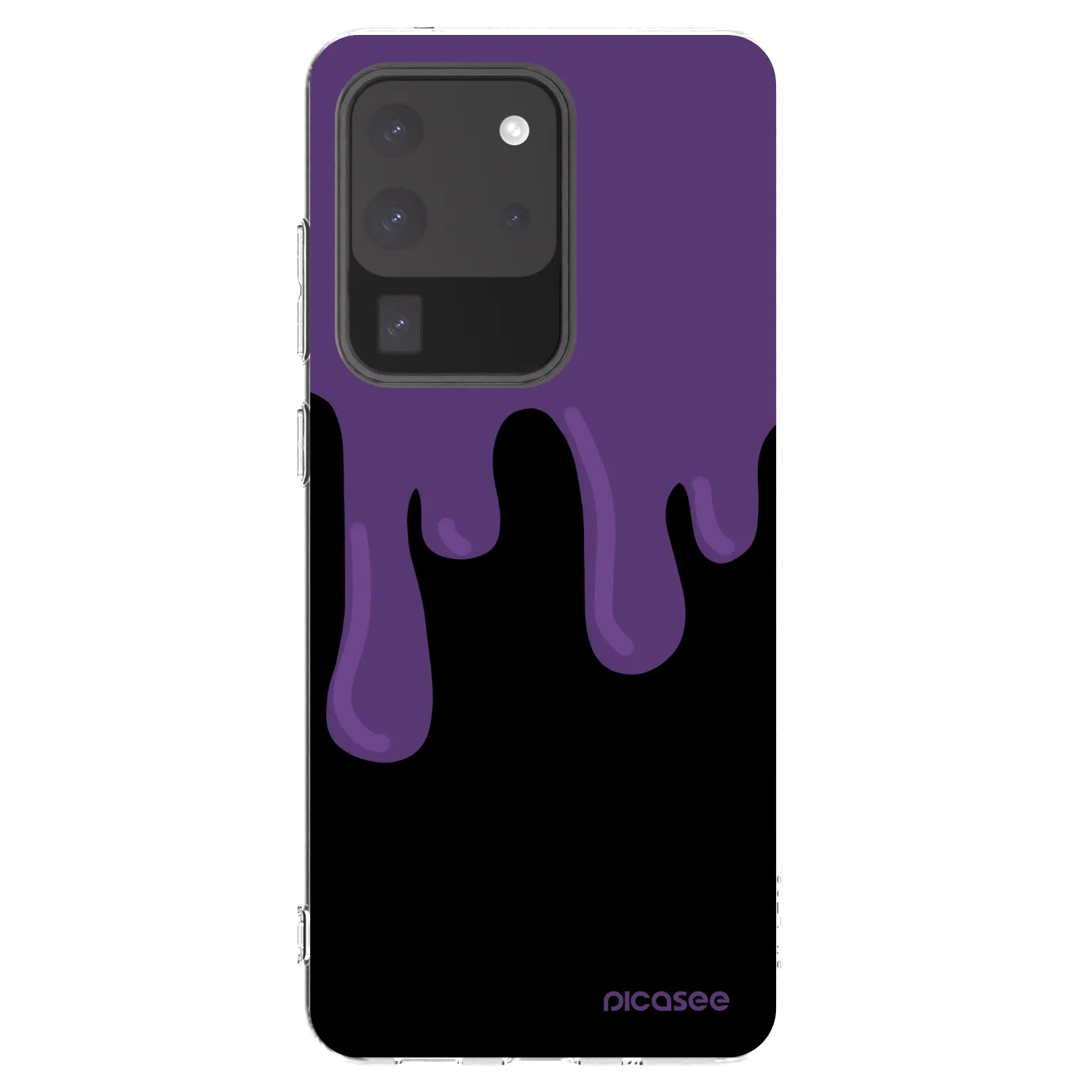Picasee silikónový prehľadný obal pre Samsung Galaxy S20 Ultra 5G G988F - Purple spooky