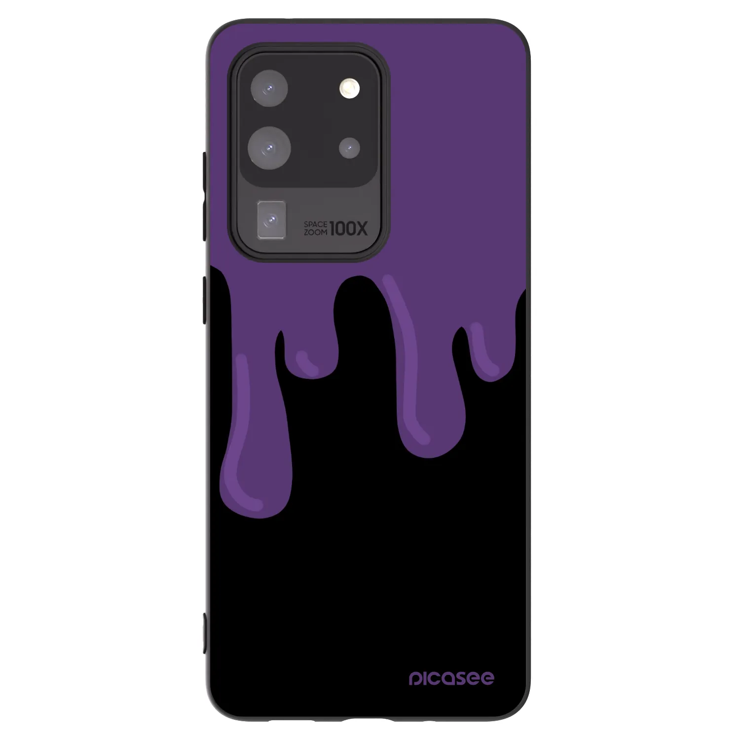 Picasee silikónový čierny obal pre Samsung Galaxy S20 Ultra 5G G988F - Purple spooky