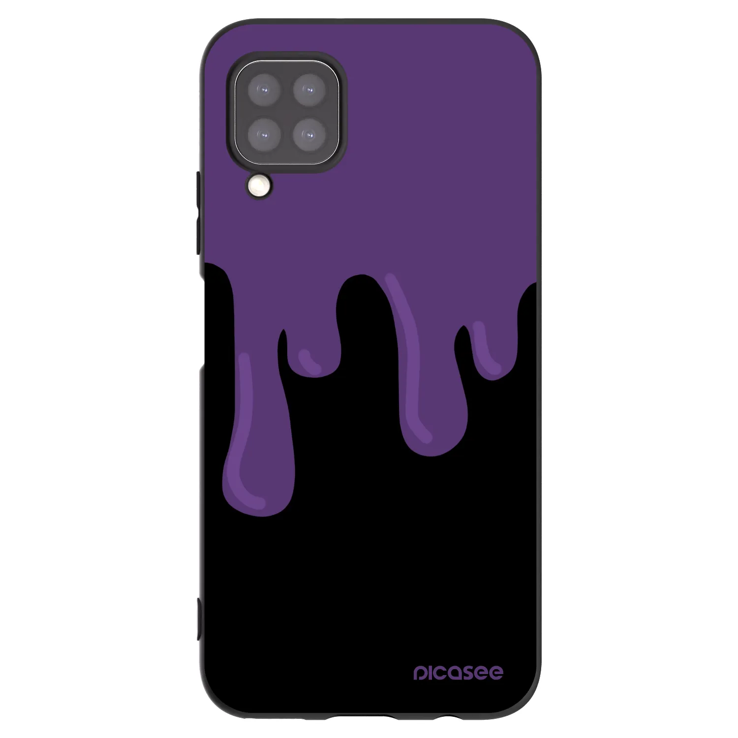 Picasee silikónový čierny obal pre Huawei P40 Lite - Purple spooky