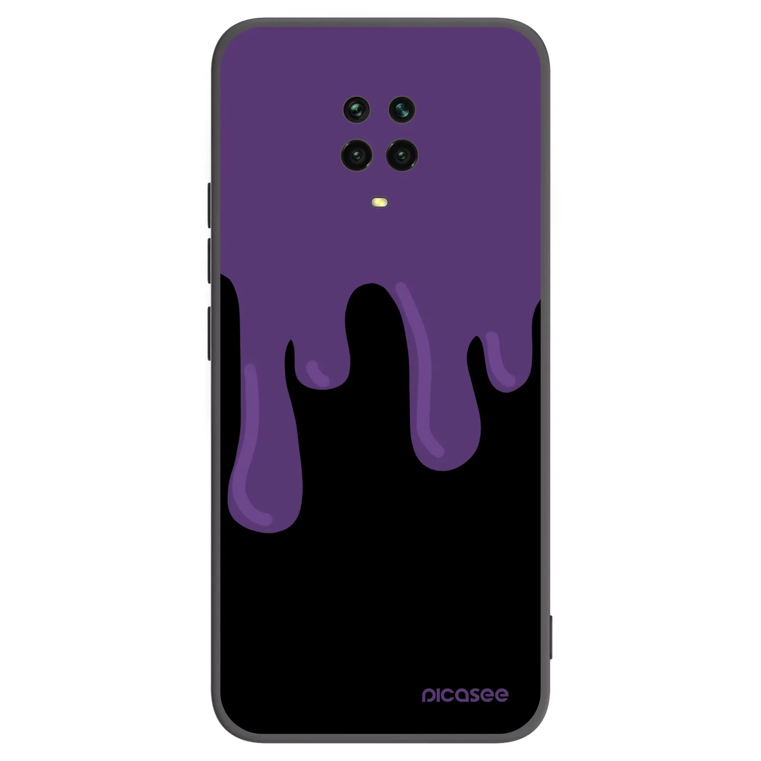 Picasee silikónový čierny obal pre Xiaomi Redmi Note 9 Pro - Purple spooky