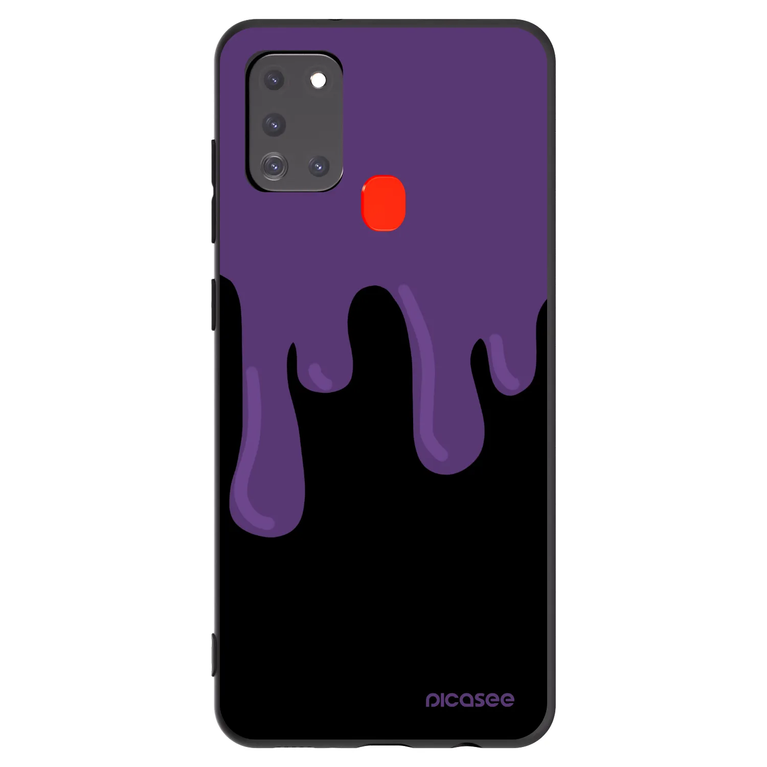 Picasee silikónový čierny obal pre Samsung Galaxy A21s - Purple spooky