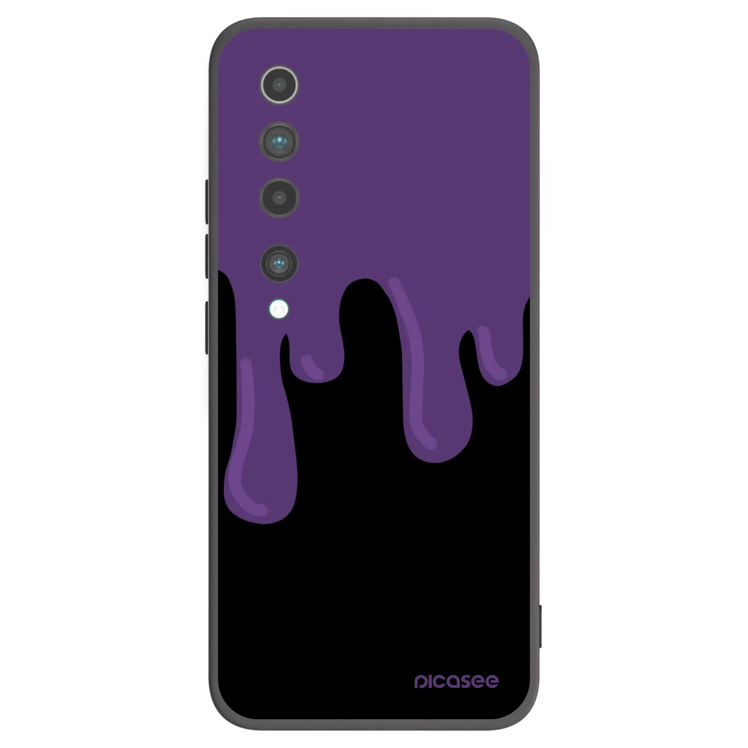 Picasee silikónový čierny obal pre Xiaomi Mi 10 - Purple spooky