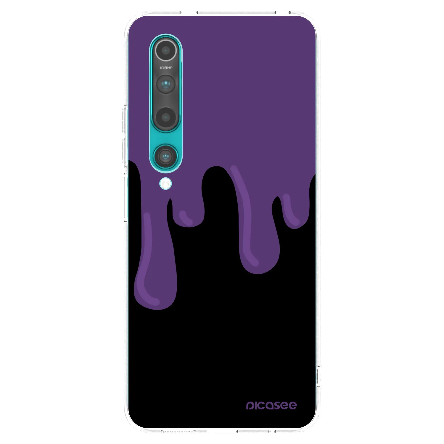 Picasee silikónový prehľadný obal pre Xiaomi Mi 10 - Purple spooky