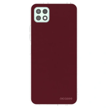 Picasee silikónový prehľadný obal pre Samsung Galaxy A22 A226B 5G - Burgundy red