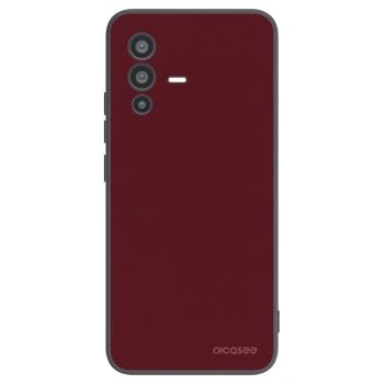 Picasee silikónový čierny obal pre Vivo V23 5G - Burgundy red