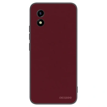 Picasee silikónový čierny obal pre Vivo Y01 - Burgundy red