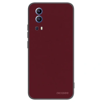 Picasee silikónový čierny obal pre Vivo Y52 5G - Burgundy red