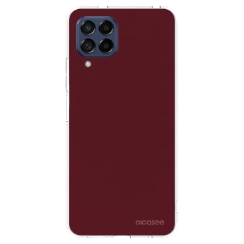 Picasee silikónový prehľadný obal pre Samsung Galaxy M53 5G - Burgundy red