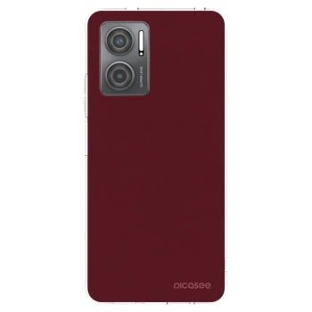 Picasee silikónový prehľadný obal pre Xiaomi Redmi 10 5G - Burgundy red