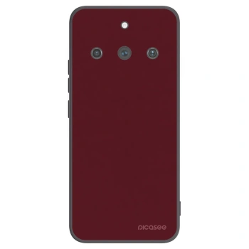 Picasee silikónový čierny obal pre Realme 11 Pro+ - Burgundy red