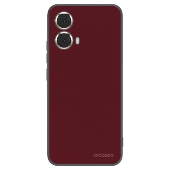 Picasee silikónový čierny obal pre Motorola Moto G85 - Burgundy red