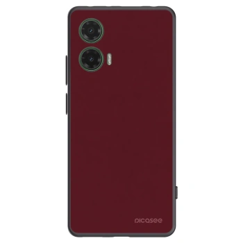 Picasee silikónový čierny obal pre Motorola Moto G35 5G - Burgundy red