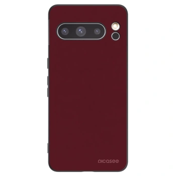 Picasee silikónový čierny obal pre Google Pixel 8 Pro - Burgundy red