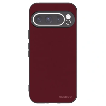 Picasee silikónový čierny obal pre Google Pixel 9 Pro - Burgundy red