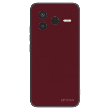 Picasee silikónový čierny obal pre Xiaomi Poco F7 Pro 5G - Burgundy red