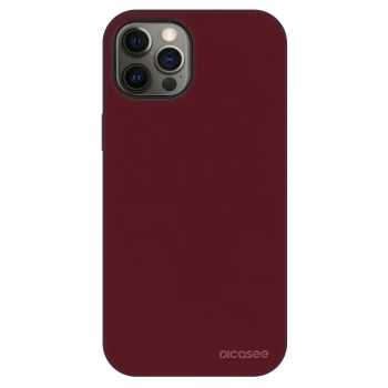 Fashion Case MagSafe pre Apple iPhone 12 - Burgundy red