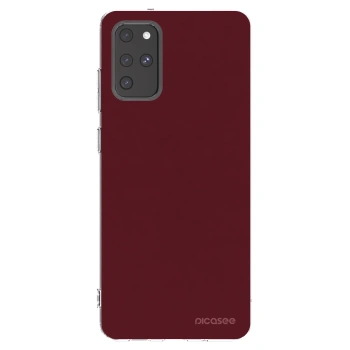 Picasee silikónový prehľadný obal pre Samsung Galaxy S20+ G985F - Burgundy red