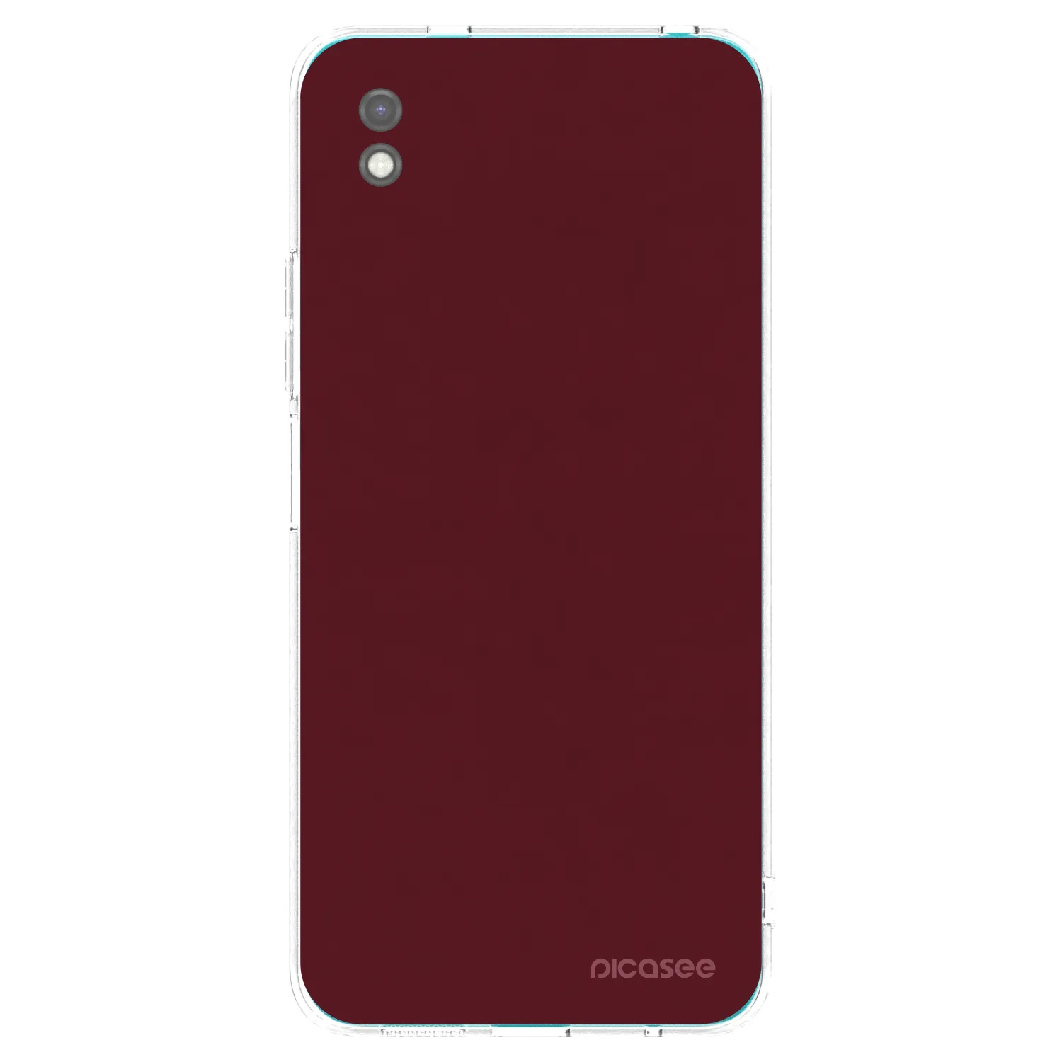 Picasee silikónový čierny obal pre Xiaomi Redmi 9A - Burgundy red