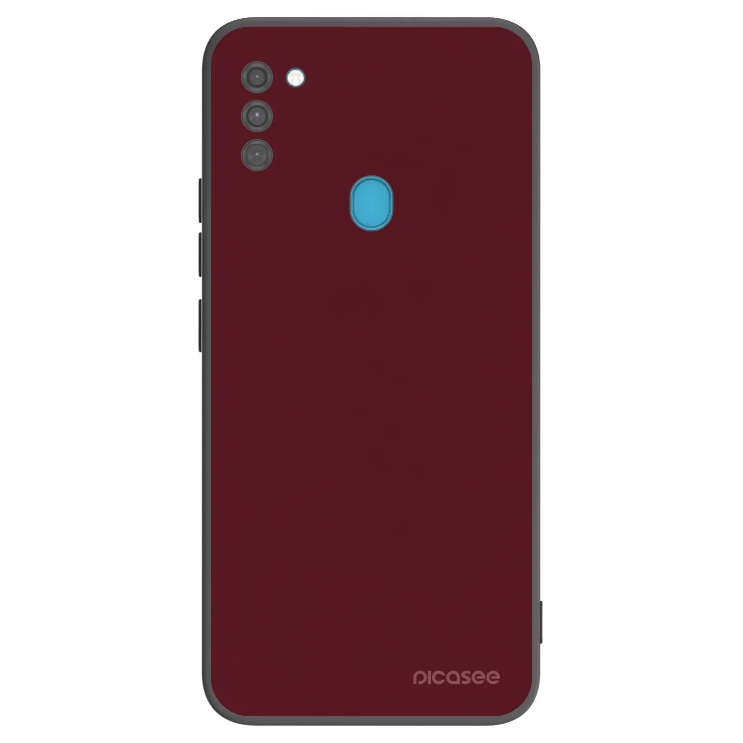 Picasee silikónový čierny obal pre Samsung Galaxy M11 - Burgundy red