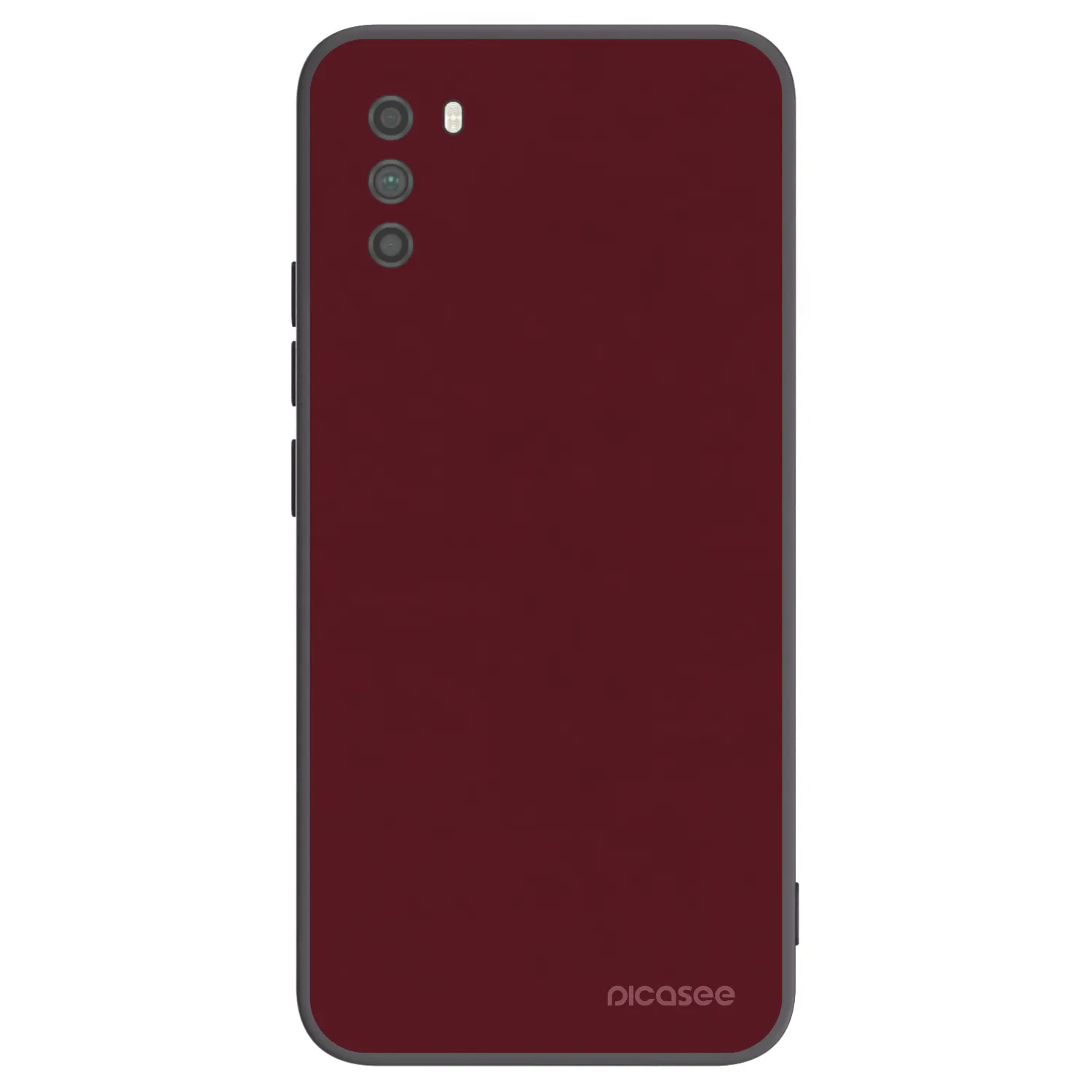 Picasee silikónový čierny obal pre Xiaomi Poco M3 - Burgundy red