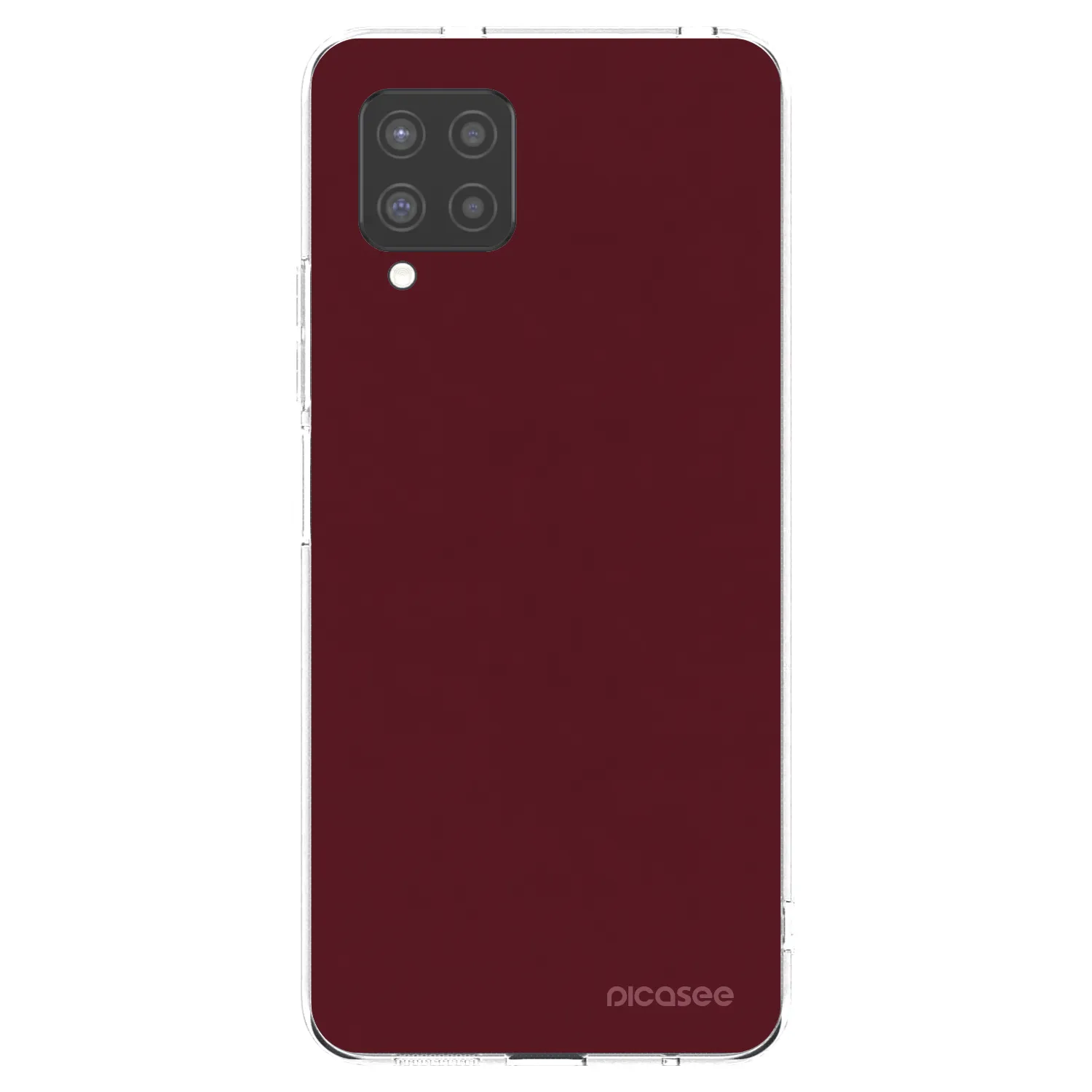 Picasee silikónový prehľadný obal pre Samsung Galaxy A42 A426B - Burgundy red