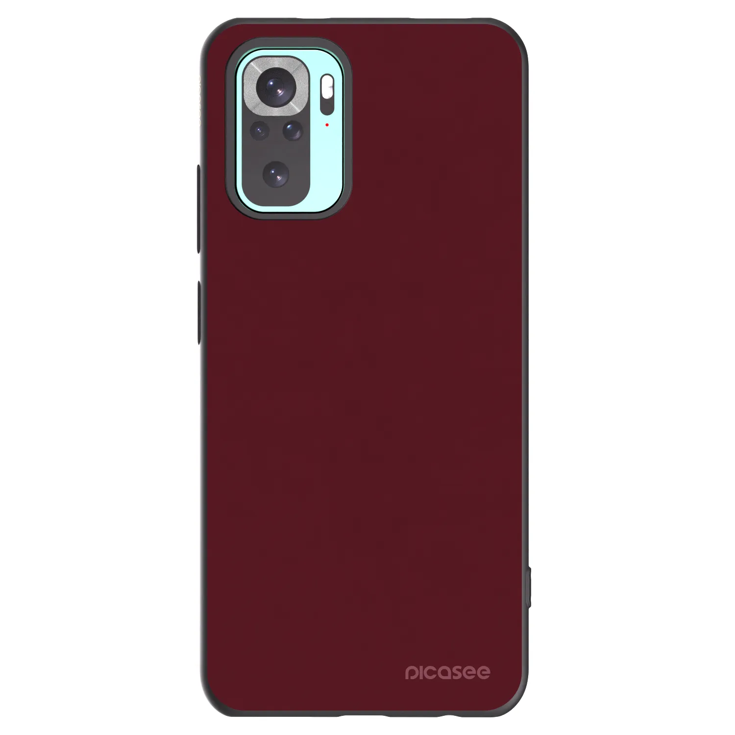 Picasee silikónový čierny obal pre Xiaomi Redmi Note 10 Pro - Burgundy red