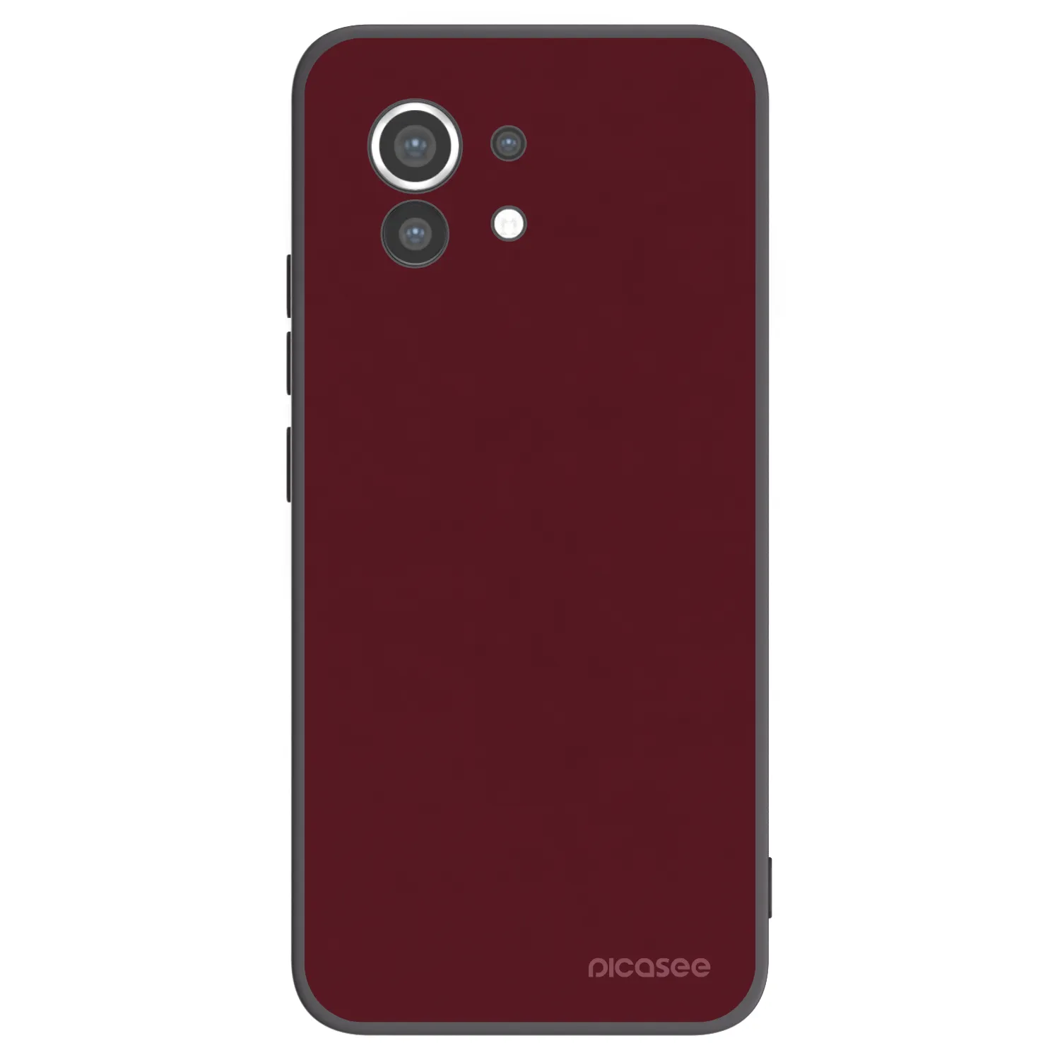 Picasee silikónový čierny obal pre Xiaomi Mi 11 - Burgundy red