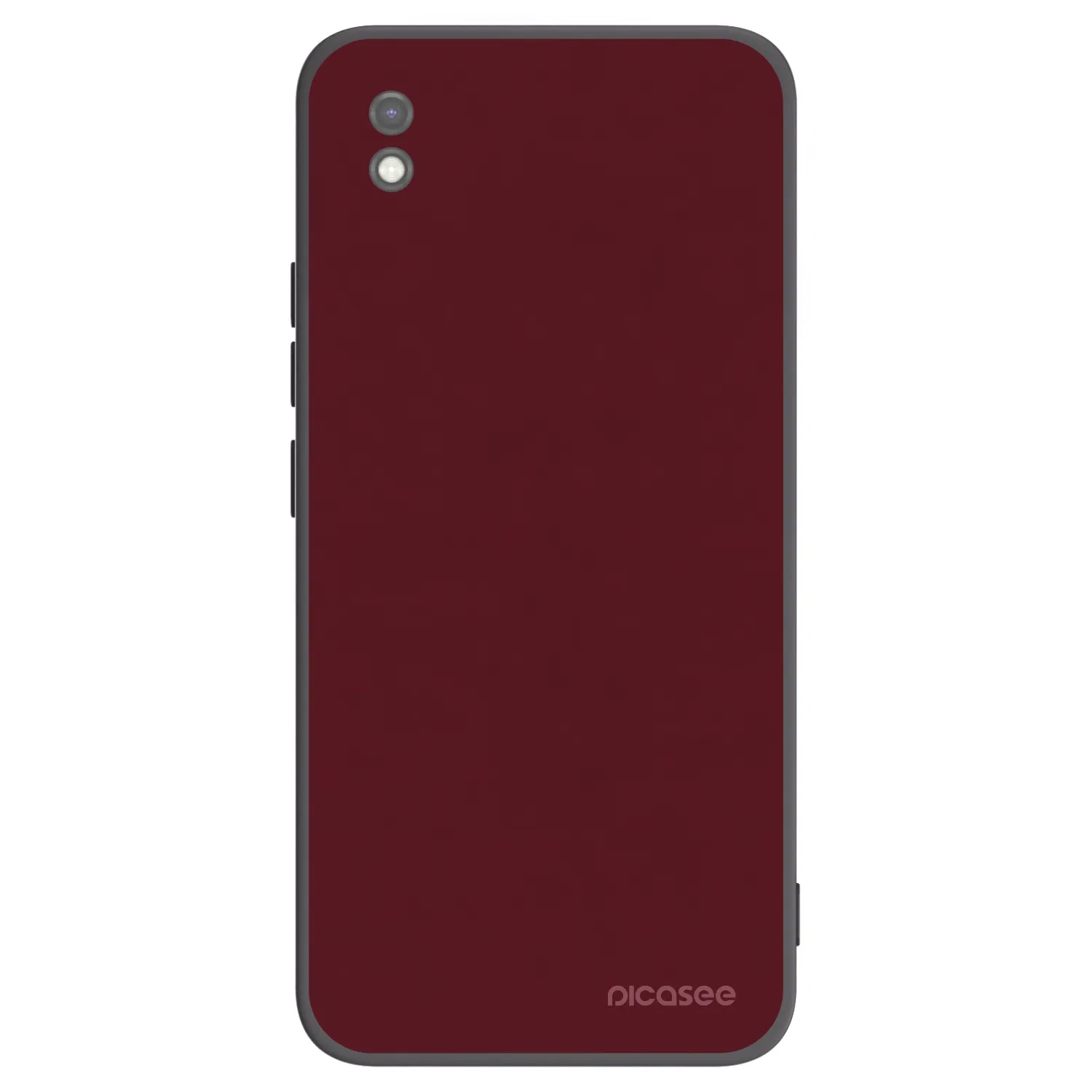 Picasee silikónový čierny obal pre Xiaomi Redmi 9AT - Burgundy red
