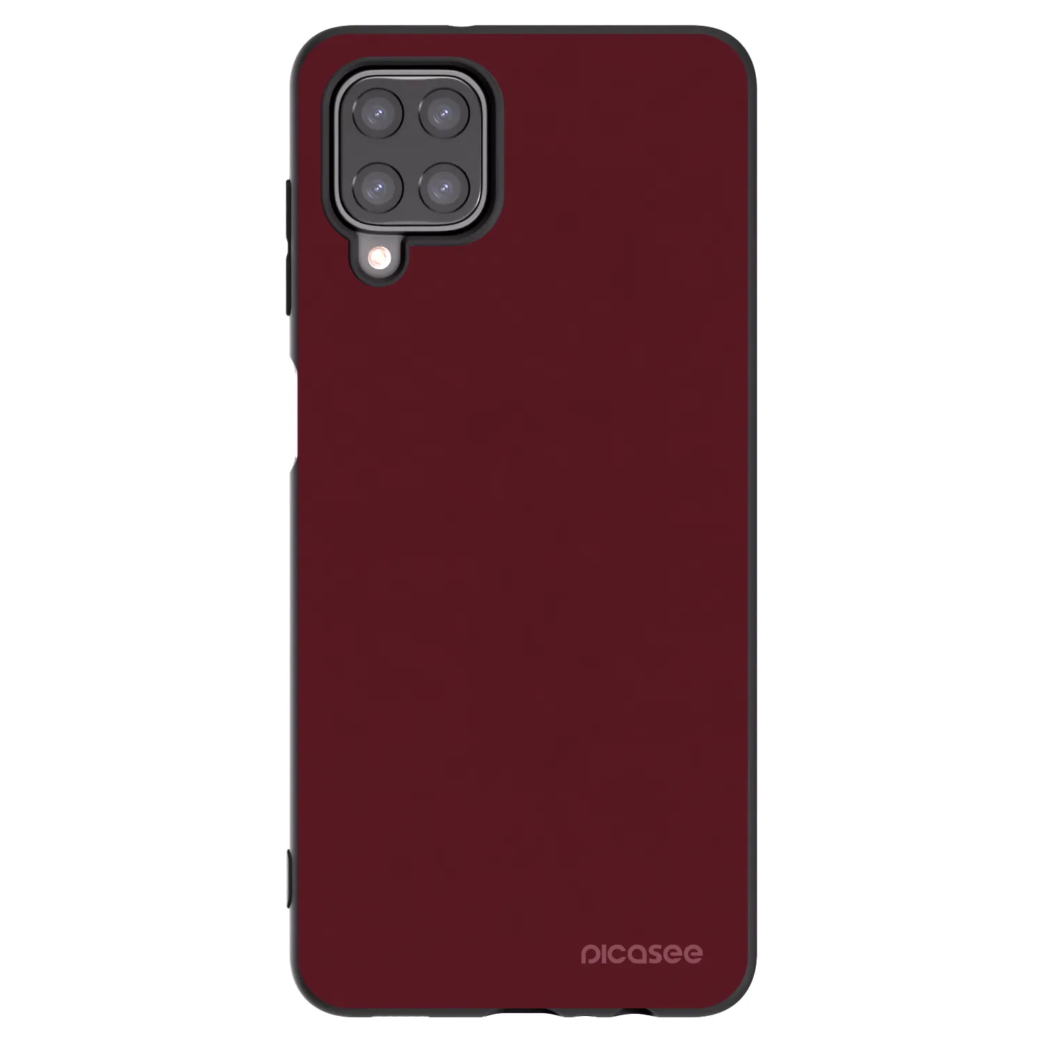 Picasee silikónový čierny obal pre Samsung Galaxy M12 M127F - Burgundy red