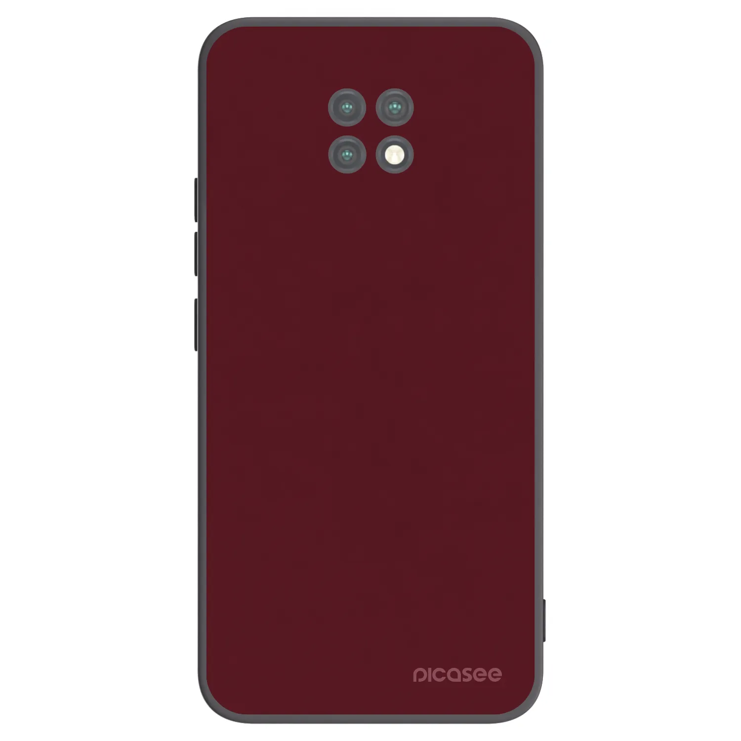 Picasee silikónový čierny obal pre Xiaomi Redmi Note 9T - Burgundy red