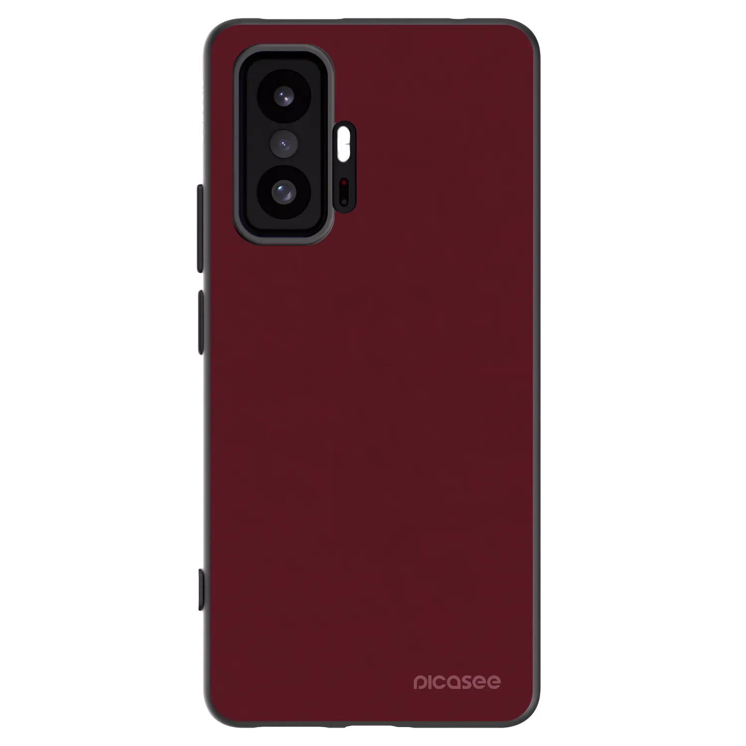 Picasee silikónový čierny obal pre Xiaomi 11T - Burgundy red