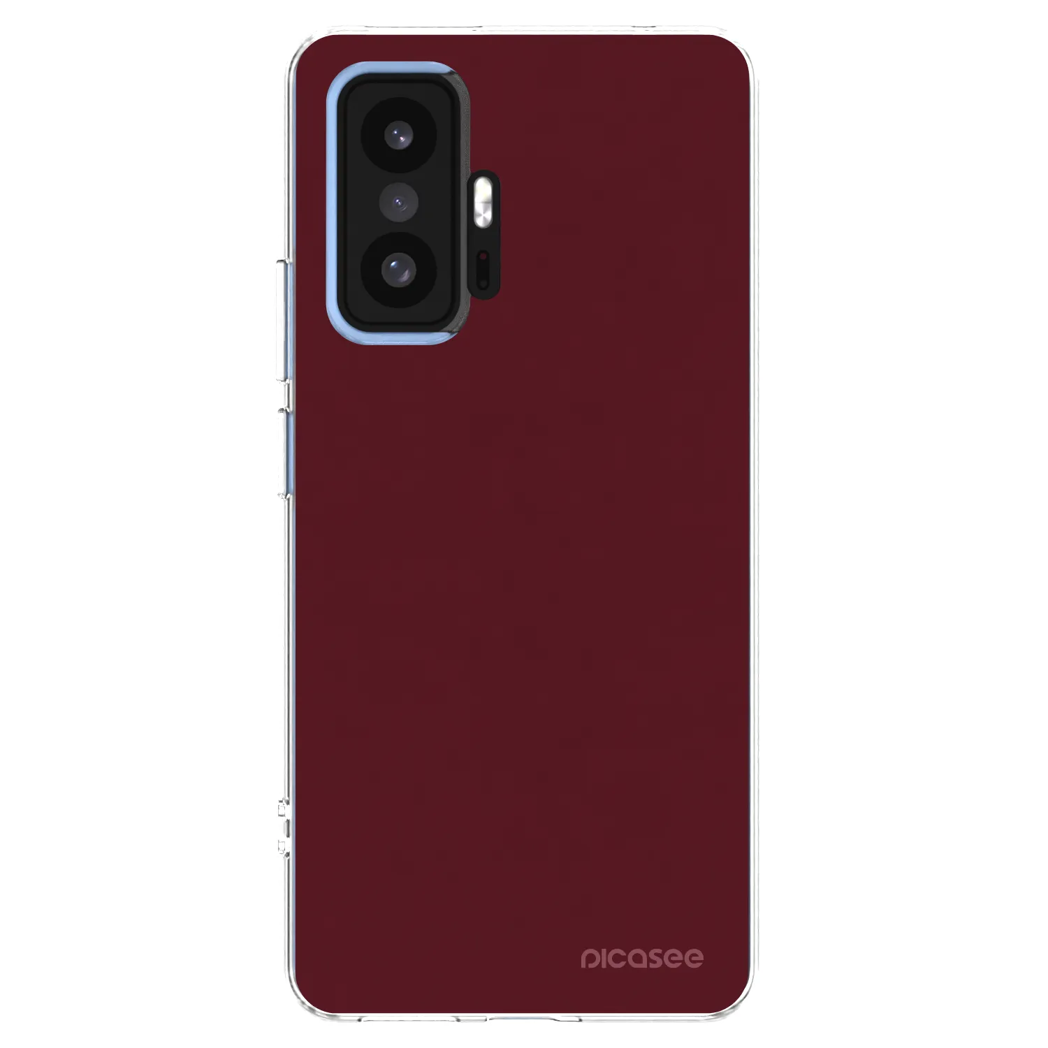 Picasee silikónový prehľadný obal pre Xiaomi 11T Pro - Burgundy red