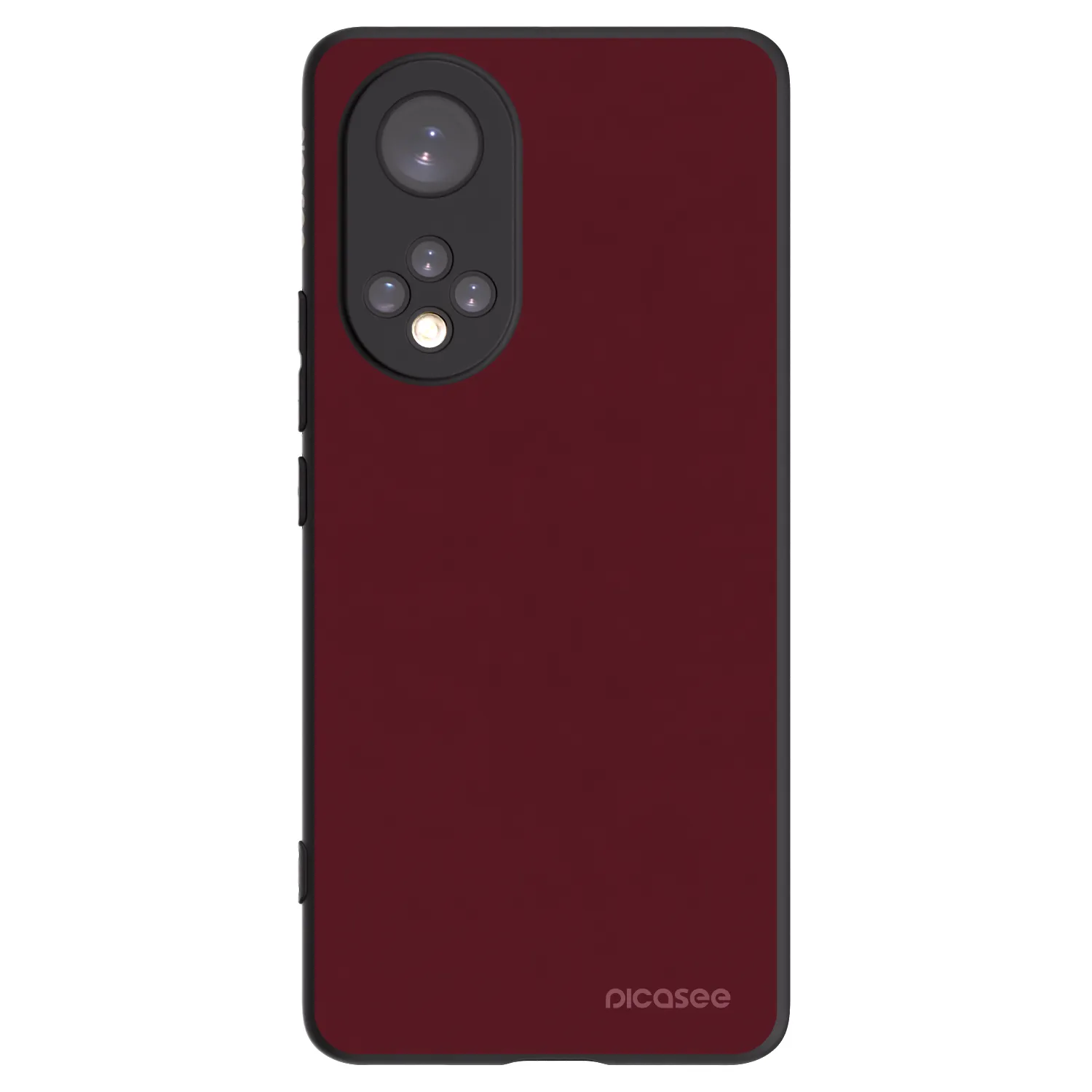 Picasee silikónový čierny obal pre Huawei Nova 9 - Burgundy red