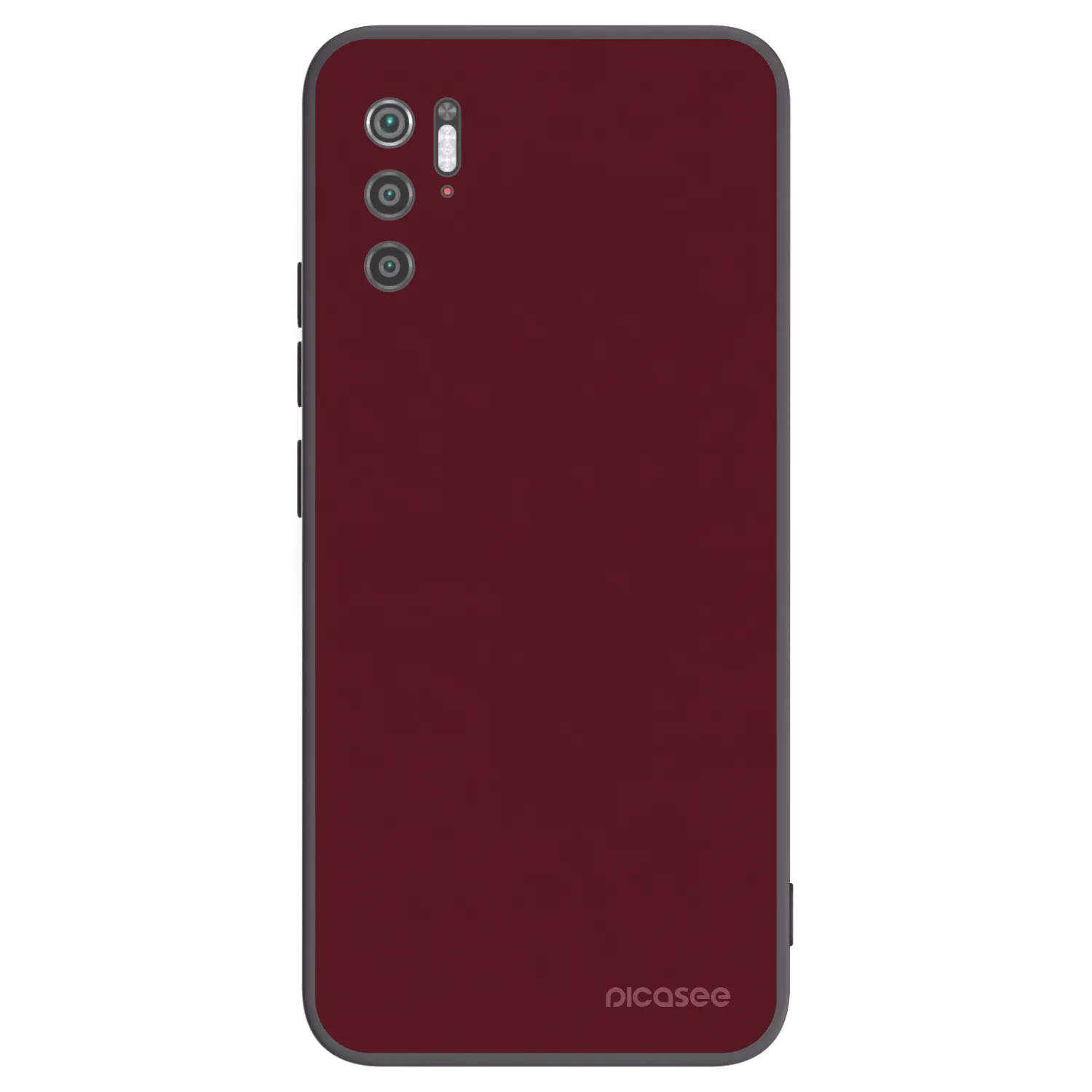Picasee silikónový čierny obal pre Xiaomi Poco M3 Pro 5G - Burgundy red