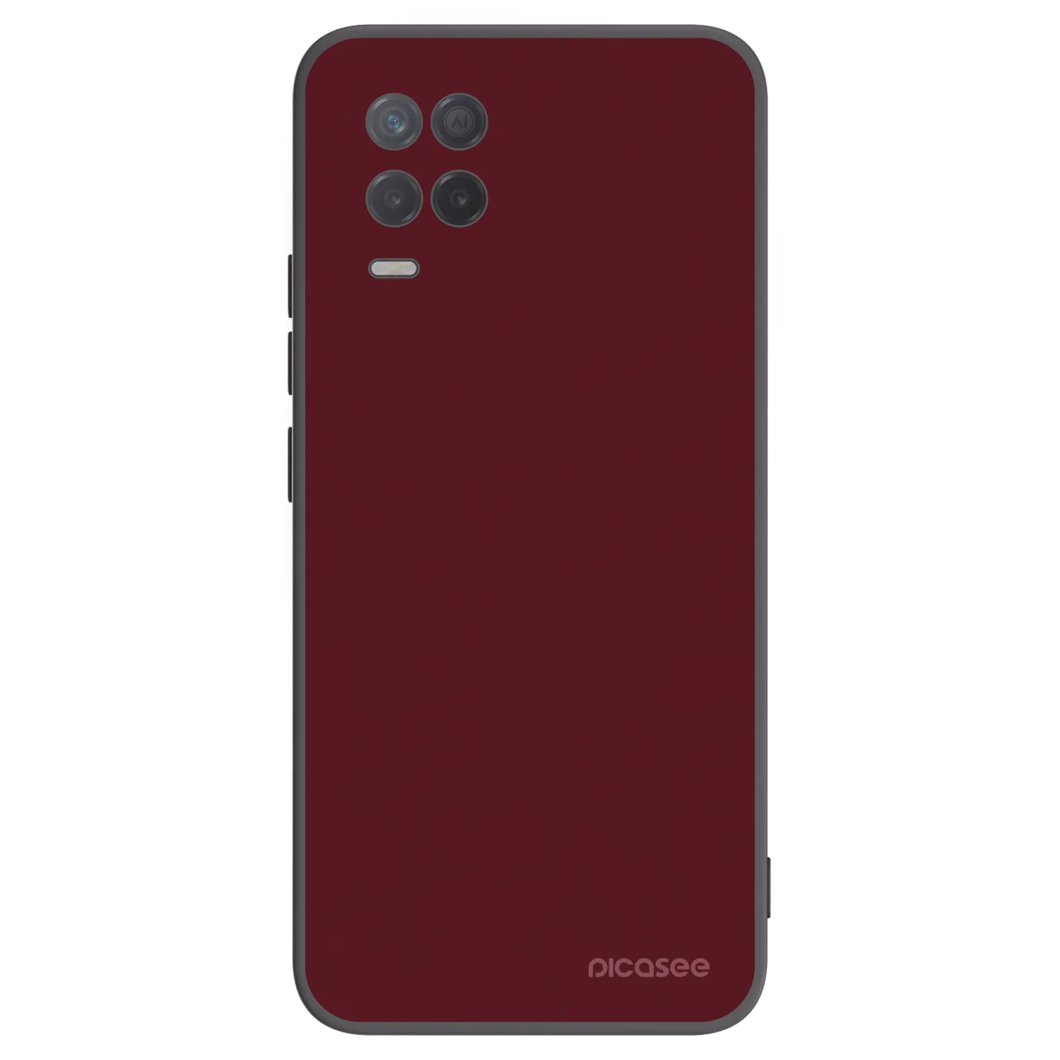 Picasee silikónový čierny obal pre Realme 8 5G - Burgundy red