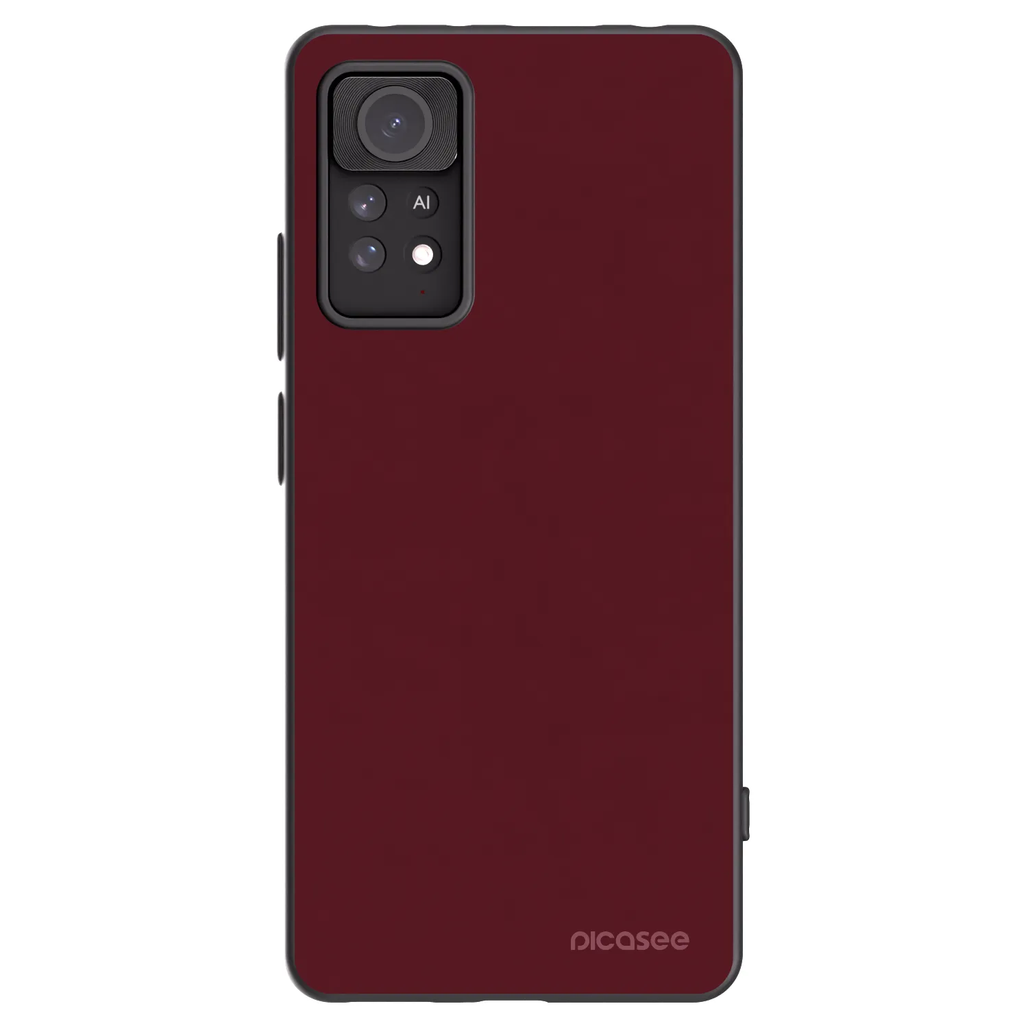 Picasee silikónový čierny obal pre Xiaomi Redmi Note 11 Pro - Burgundy red